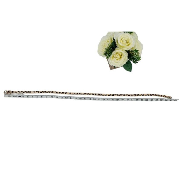 Old Navy Girl’s Belt Size Large 10/12 Tan Animal Print Length 35” - Picture 4 of 7